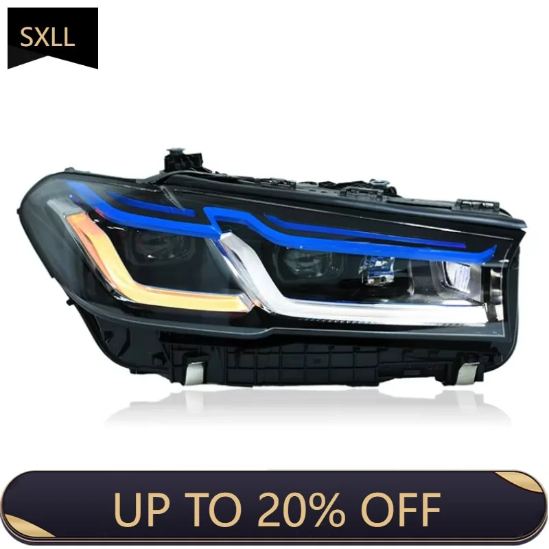 SXLL G30 F90 M5 レーザーデイタイムドライビングヘッドライトフォグライトアクセサリーカーモデリングヘッドライトターンシグナルハイローレンズ