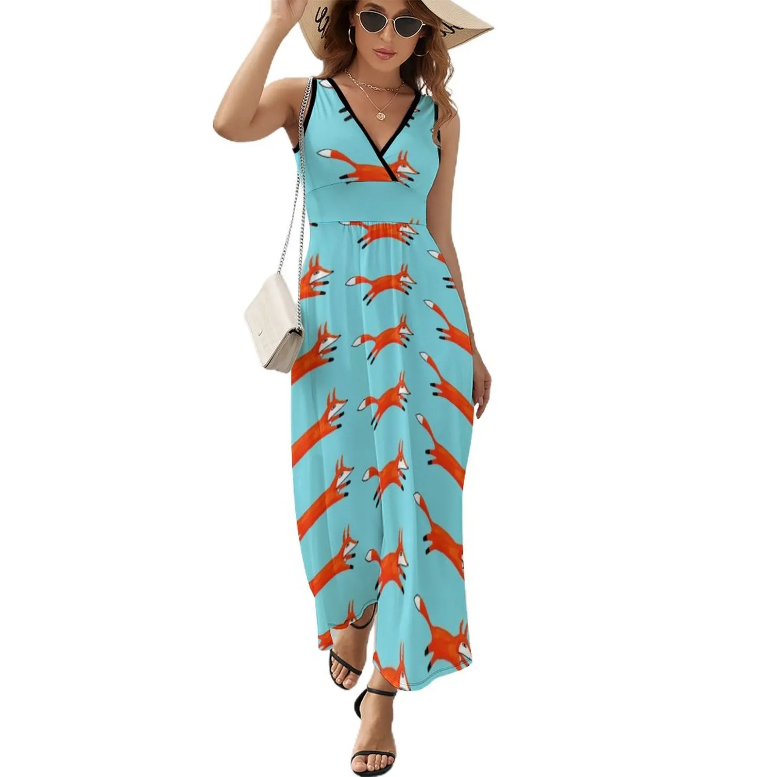 

Fox in the Garden Sleeveless Dress women's clothing trend 2024 summer woman dress 2024 Summer dresses for women