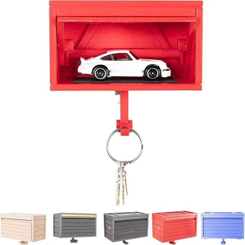 

Car Garage Key Holder with Opening Door Space-saving Key Rack Durable for Vehicle Enthusiasts Creative Gift Key Storage Supplies