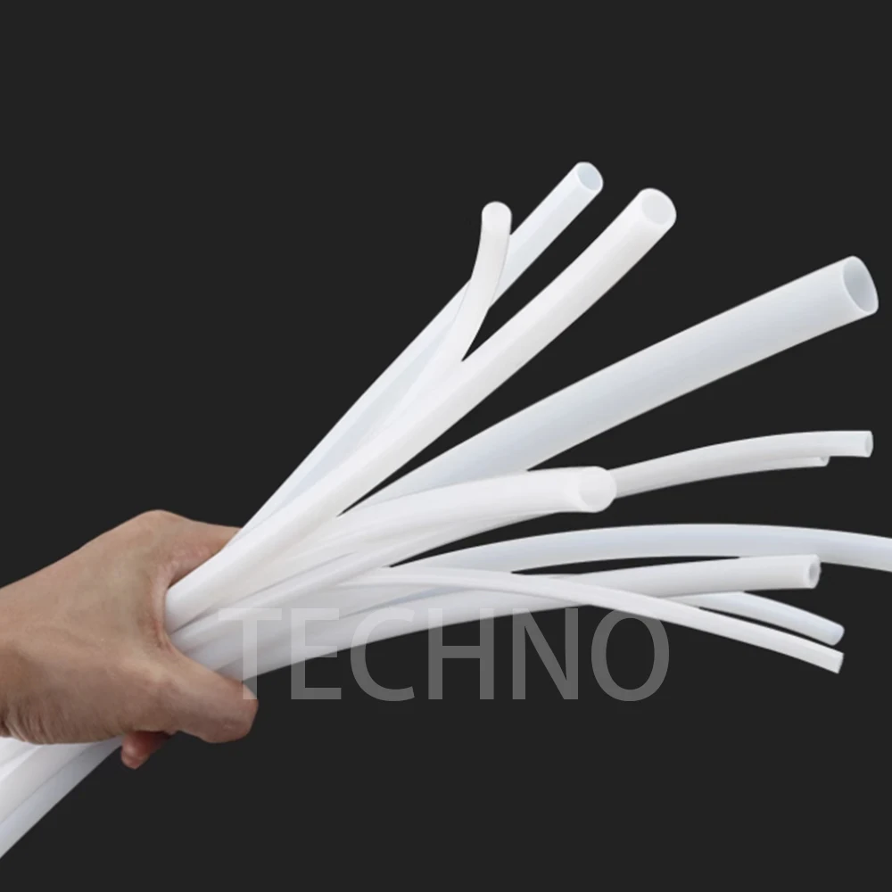 Milk White Ptfe Hose Corrosion-Resistant Teflon Hard Pipe High-Temperature Resistant Teflon Pipe