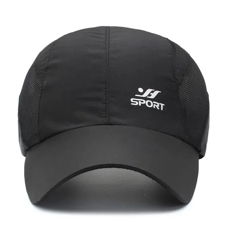 Spring Summer New Sports Hats Men's Sun Hats Outdoor Quick Drying Fabric Baseball Net Caps Sunscreen Breathable Caps