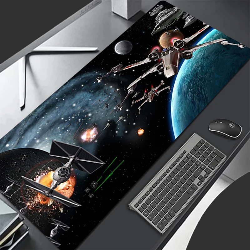 

Mouse pad Large S-star Wars Spacecrafts rubber keyboard mouse carpet anti-slip gamer mouse pad laptop coaster PC carpet Mousepad