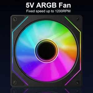 12 V 4 Pin PWM 120 mm 5V 3Pin Argb Computer Chassis -Lüfter 10 Hauptverkaufskühler 5V 3 Pins - №1