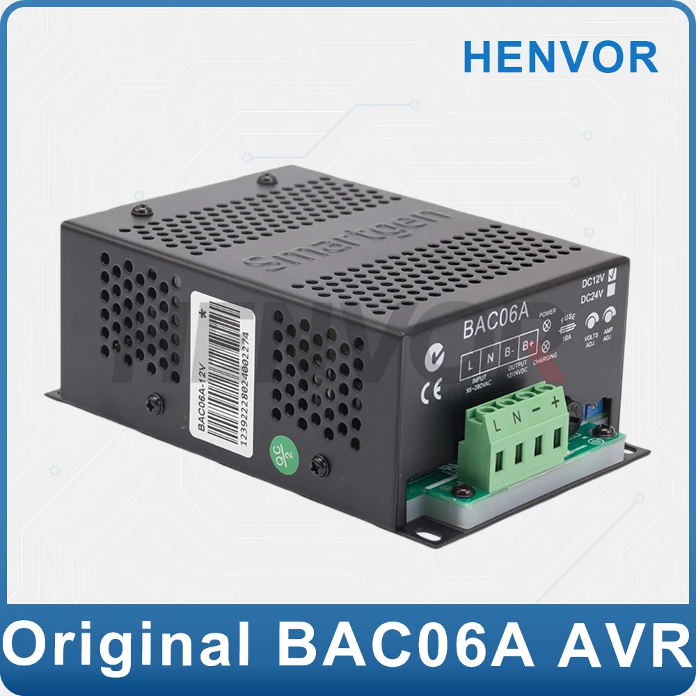 BAC06A Intelligent Charger Diesel Generator Battery 24V Switching Power Supply Automatic Floating Charge 12V
