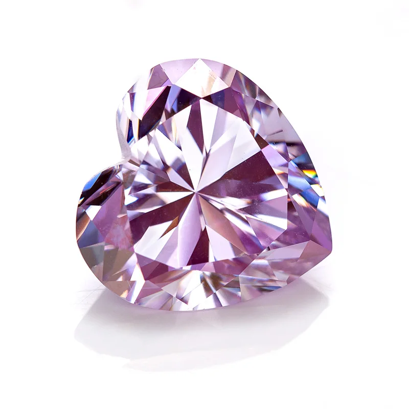Muticolor Loose Moissanite Heart Shape Gemstone Brilliant Cut 100% Real Lab Gemstone Stones For Women Jewelry Diamond Material