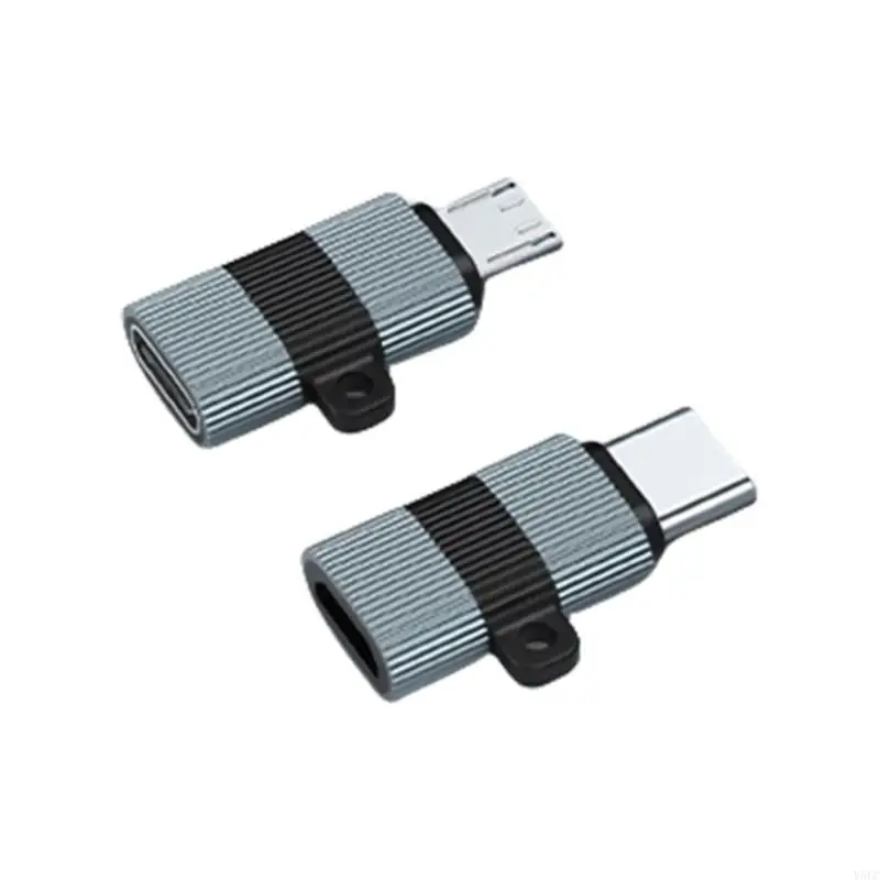 Y5LC Metal tipo MicroUSB macho adaptadores 480Mbps convertidores datos adaptador cargador