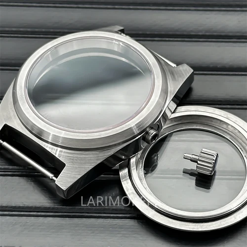 Imagen 2 del producto BLIGER 38mm acero inoxidable plata negro oro rosa caja cepillada de cristal de zafiro plano para NH35 NH36 ETA 2824 PT5000 sport