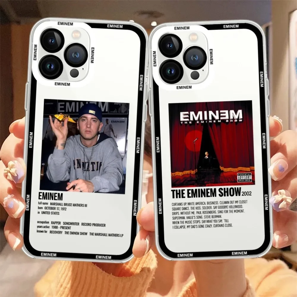 Hop Rapper Eminem Phone Case  For iPhone 13 14 12 11 Pro Max X XR XS Max