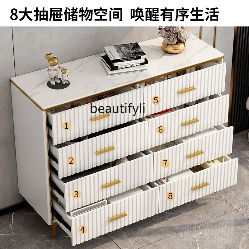 Chest of Drawers Bedroom Living Room Locker Five-Bucket Cabinet Drawer Storage Cabinet Eight Bucket Cabinet