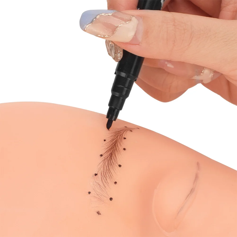 

5Pcs Tattooing Makeup Pens Oil Skin Mapping Brow Position Markers Waterproof Liner Accessories