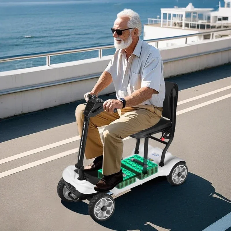 

Elderly scooter folding light elderly electric four-wheeler small tourism disabled travel artifact