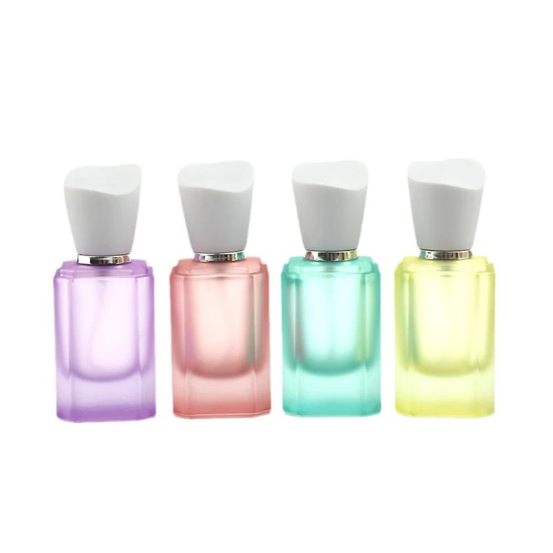 

50 шт., 30 мл, цветные стеклянные флаконы для духов, распылители, портативный флакон для духов, дозатор тонкого тумана, распылитель