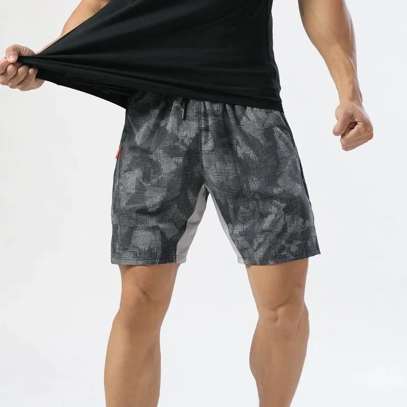 B&C New Summer Camouflage Shorts Men Quick Dry Fitness Sport Pocket Short Cross Fit Jogging Beach Mens Shorts