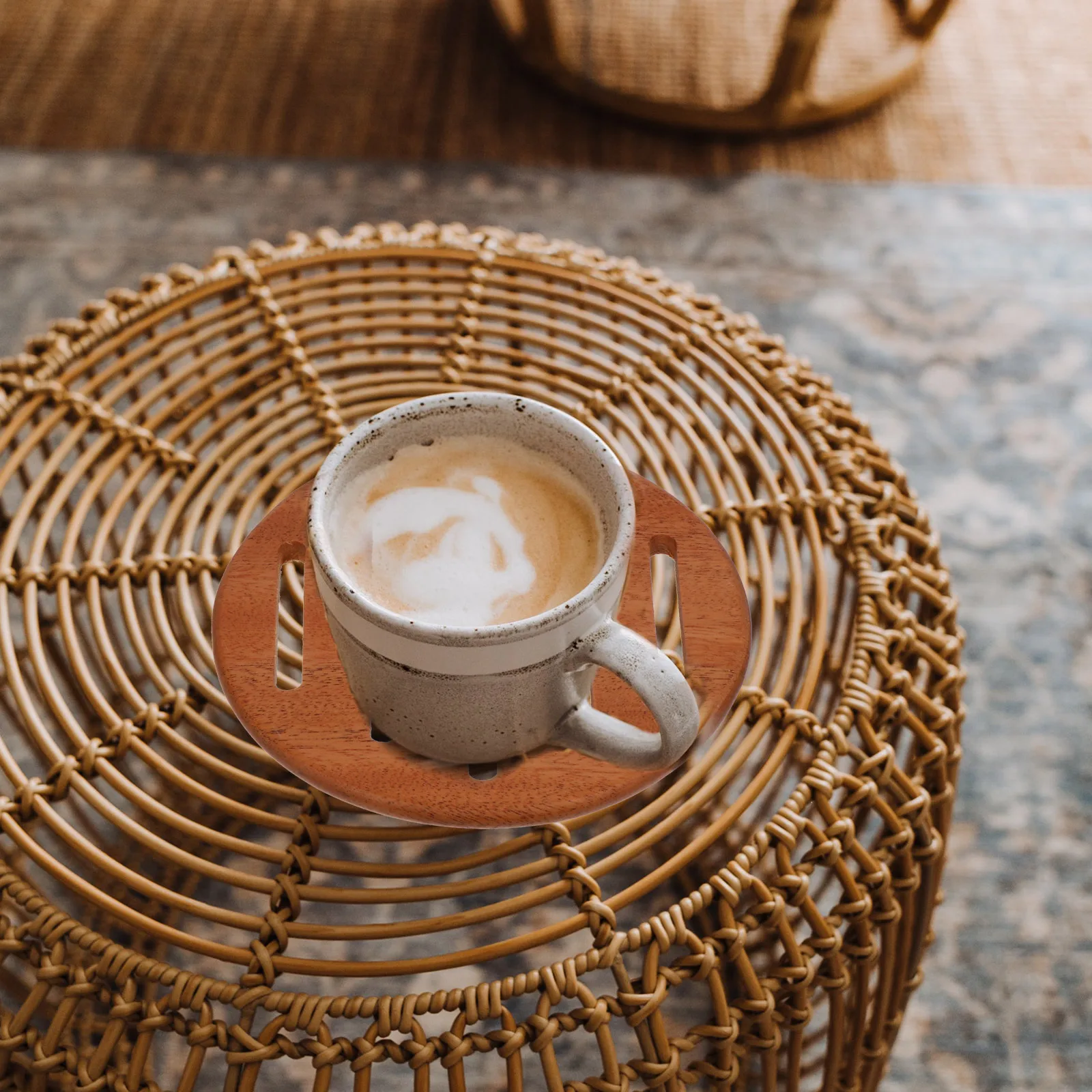 

Coasters Wooden Heat Proof Mat Tableware Cup Pad Pads Household Cushion Anti-skid Mats Cutlery