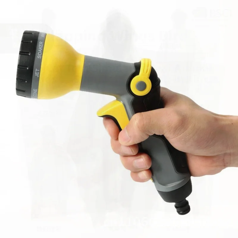 

High Pressure Car Wash Water Gun 9 Functions Household Garden Watering Tool Adjustable Spray Pipe for Auto Cleaning
