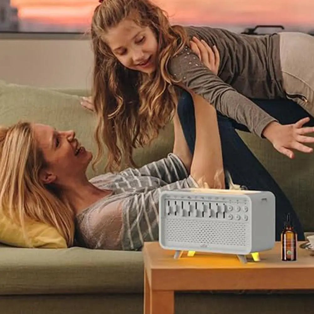 Haut-parleur Bluetooth 4 en 1, bruit blanc, aide au sommeil, veilleuse, humidificateur, Machine avec combinaison gratuite de 8 Goup, son naturel