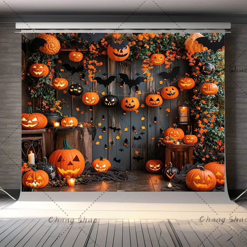 Halloween Backdrop Party Photo Banner Sign Supplies Photography Background Props Suitable For Room Decoration