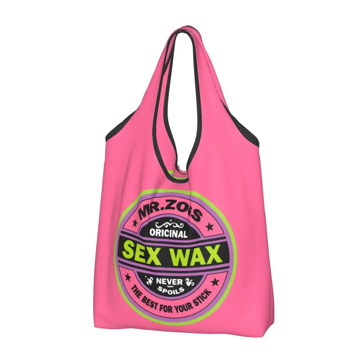 Mr Zogs Surfing Sex Wax Groceries Tote Shopping Bag Women Fashion Shoulder Shopper Bag Large Capacity Handbags