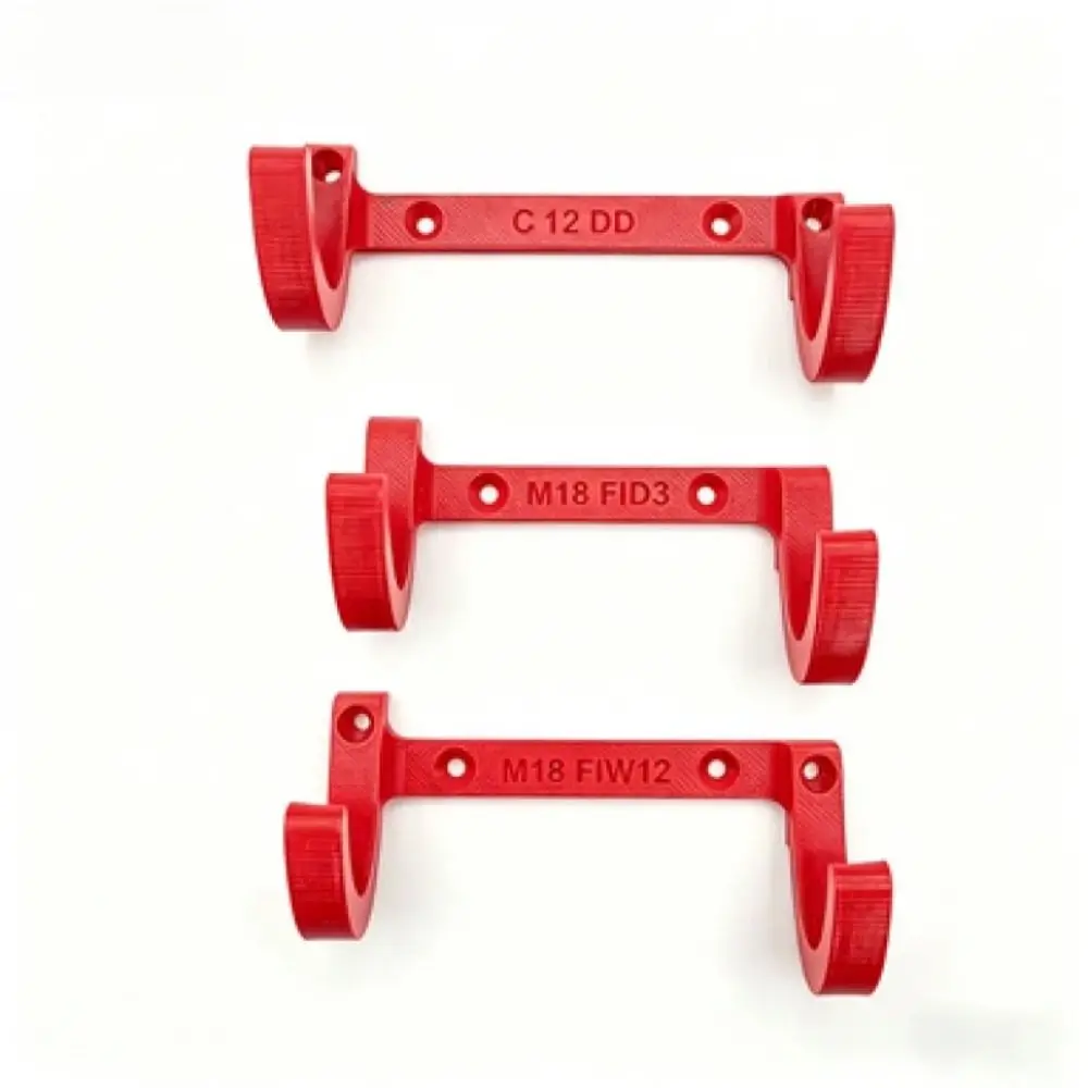 3Pcs PETG Angle Grinder Bracket 3D Printed Structure Wall Mount Power Tool Holder Grinder Hanging Stand for Milwaukee
