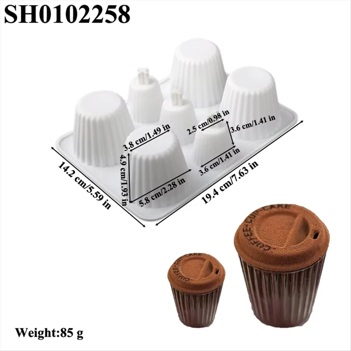 2026 NEW Silicone Coffee Lid Shaped Cake Mould - Chocolate Mousse & Dessert Baking Tool for Kitchen,Silicone Mould B