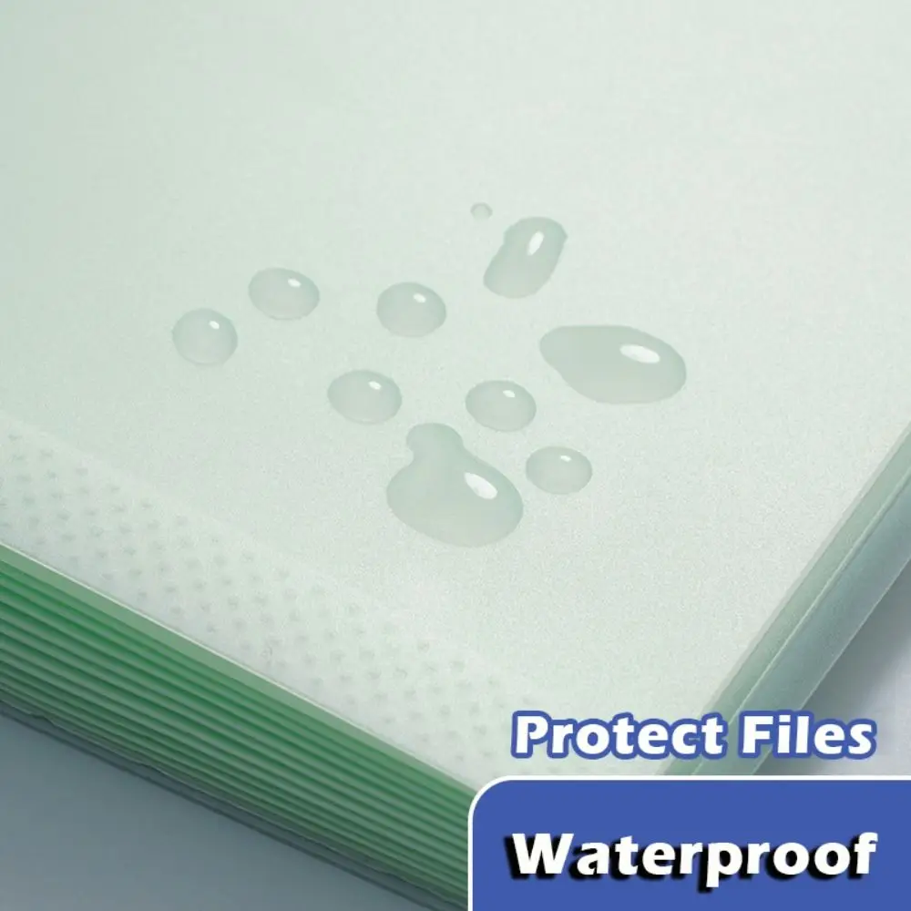 

Simple 12 Layers File Bag Large Capacity Snap Button Design File Folder Waterproof File Storage Booklet School Office