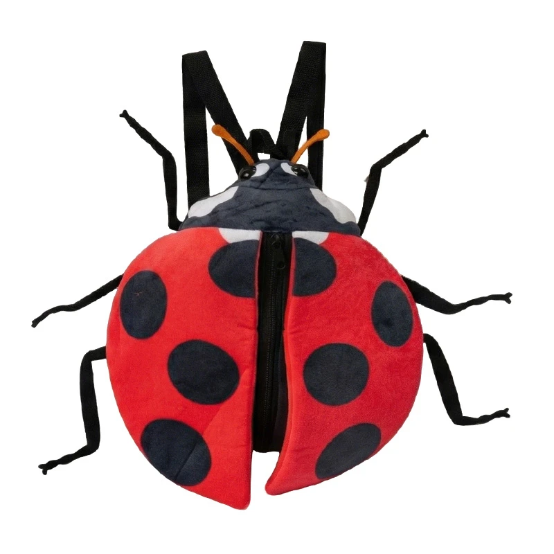 Lustige kreative Cartoon Insekt Zikade Käfer Biene Marienkäfer Mantis Plüsch Puppe Rucksack braun grün Stofftier Geschenk für Jungen und Mädchen – Detail 19