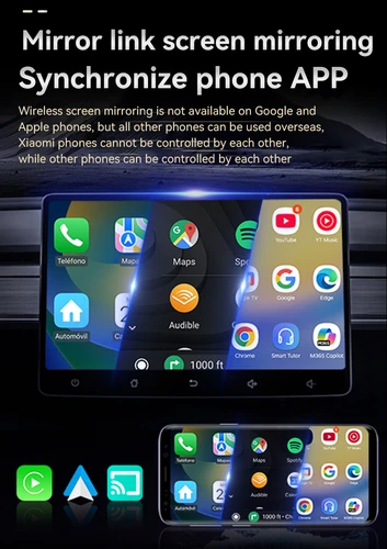 Imagen 2 del producto Xiaomi-adaptador Carplay 3 en 1, inalámbrico, Android, Auto, AIBox, para pantalla Carplay con cable OEM, compatible con micrófono/botón/Control táctil Original