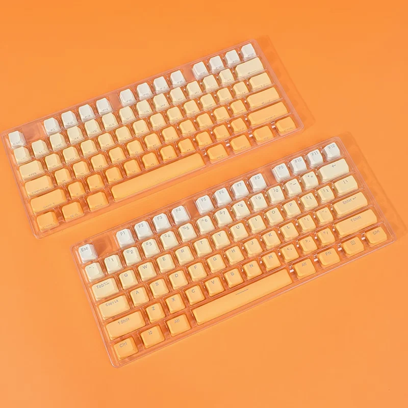 Imagem -03 - Side Print Gradiente Keycaps Double Shot Back Light Brilho Através do Teclado Mecânico Anne Pro Oem Pbt Gk61 134 Chaves