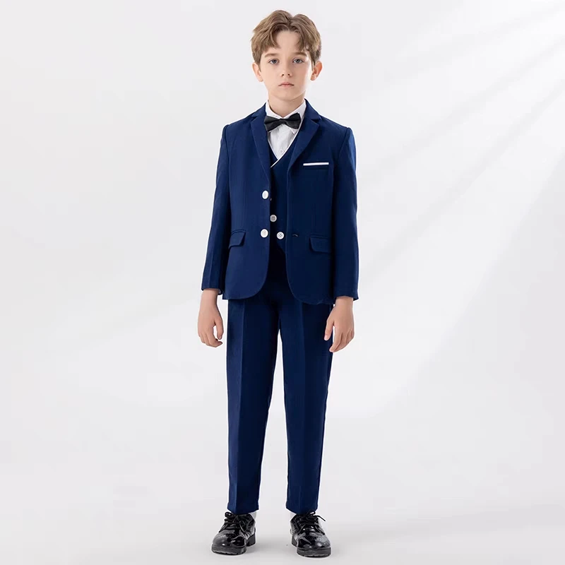 

Kids Autumn Winter Suits Jacket Pants Teenage Blazer Tuxedos Boys Formal Dress Children Wedding Party Gentlemen Clothes Sets