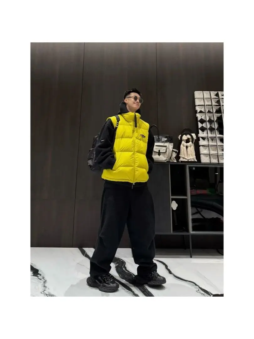 

Мужской легкий хлопковый жилет RICH Chen Fajie: универсальный, теплый, повседневный, приталенный крой, из смесовой ткани, осенний, незаменимый