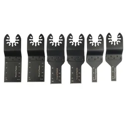 6pcs Oscillating Multi Tool Circular Saw Blades For Renovator Power Cutting 10/20/34mm High Carbon Steel Saw Blades Sets