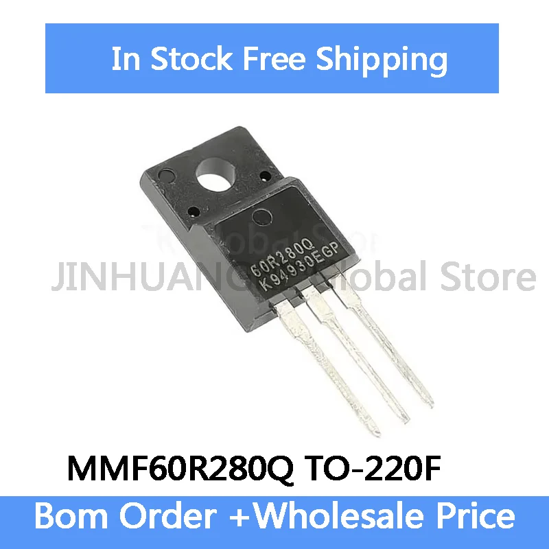 10-20Pcs MMF60R280Q MMF60R280QTH 60R280Q 60R280 TO-220F 13A 650V MOS Field-Effect Transistor IC in Stock Wholesale