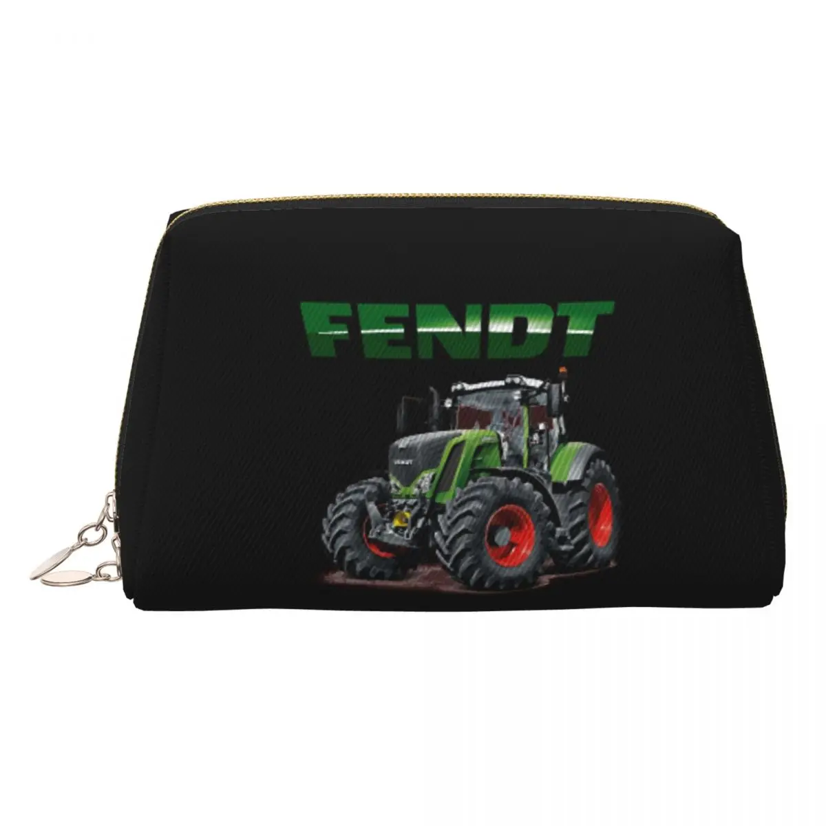 Fendt German Tractors Women Cosmetic Bags Travel Makeup Organizer Pouch Toiletry Storage Dopp Kit Case