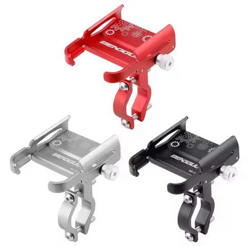 Bicycle Phone Holder 360&deg; Rotation Aluminum Alloy MTB Bike Phone GPS Bracket Scooter Motorcycle Handlebar Mount Cell Phone Stand