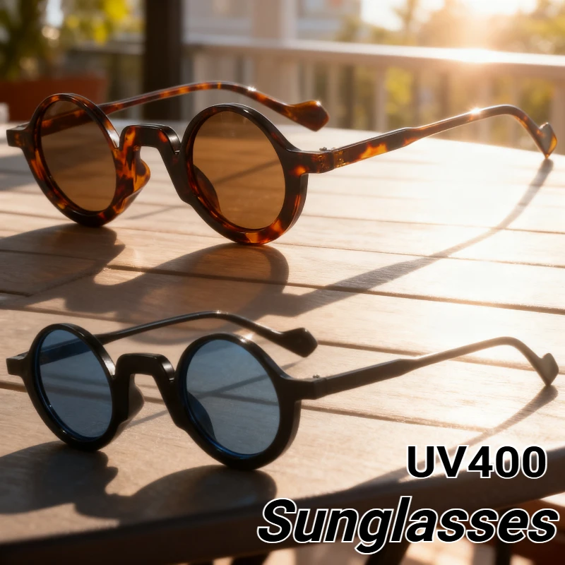 

Retro Round Sunglasses New Trend Personalised Outdoor Sun Protection Eyewear Street Photography Props Classic Driving Shades