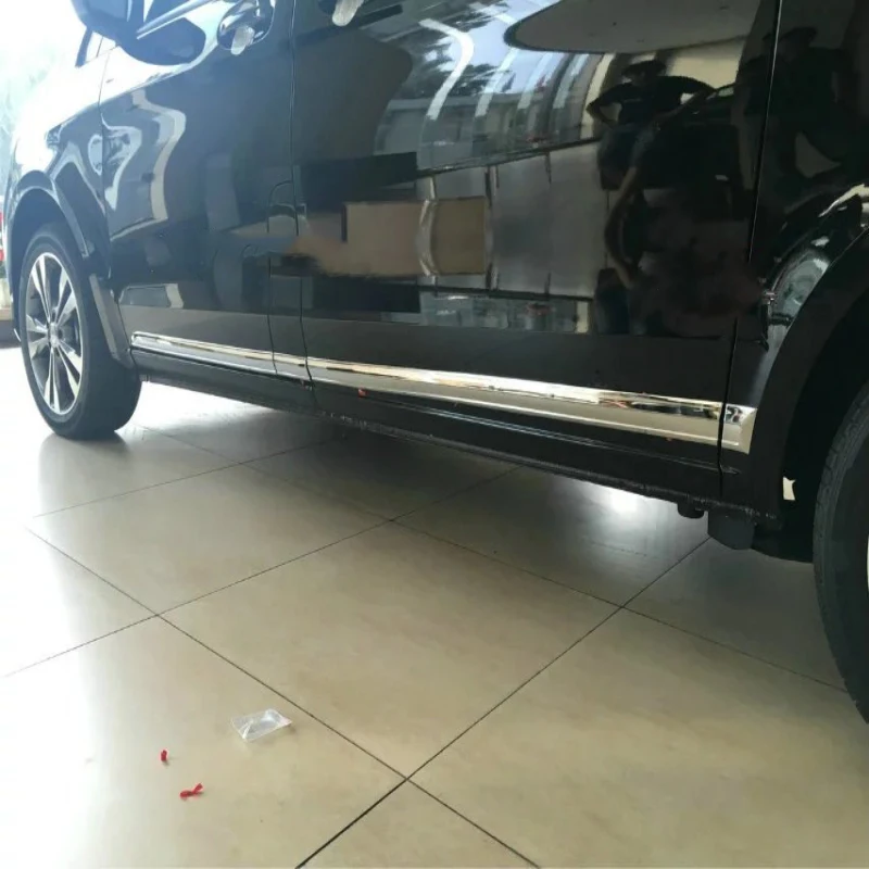 For Mercedes-Benz V-Klasse V Class V250 V260 VITO W447 2014 - 2017  ABS Chrome Side Door Body Protection Liner Cover