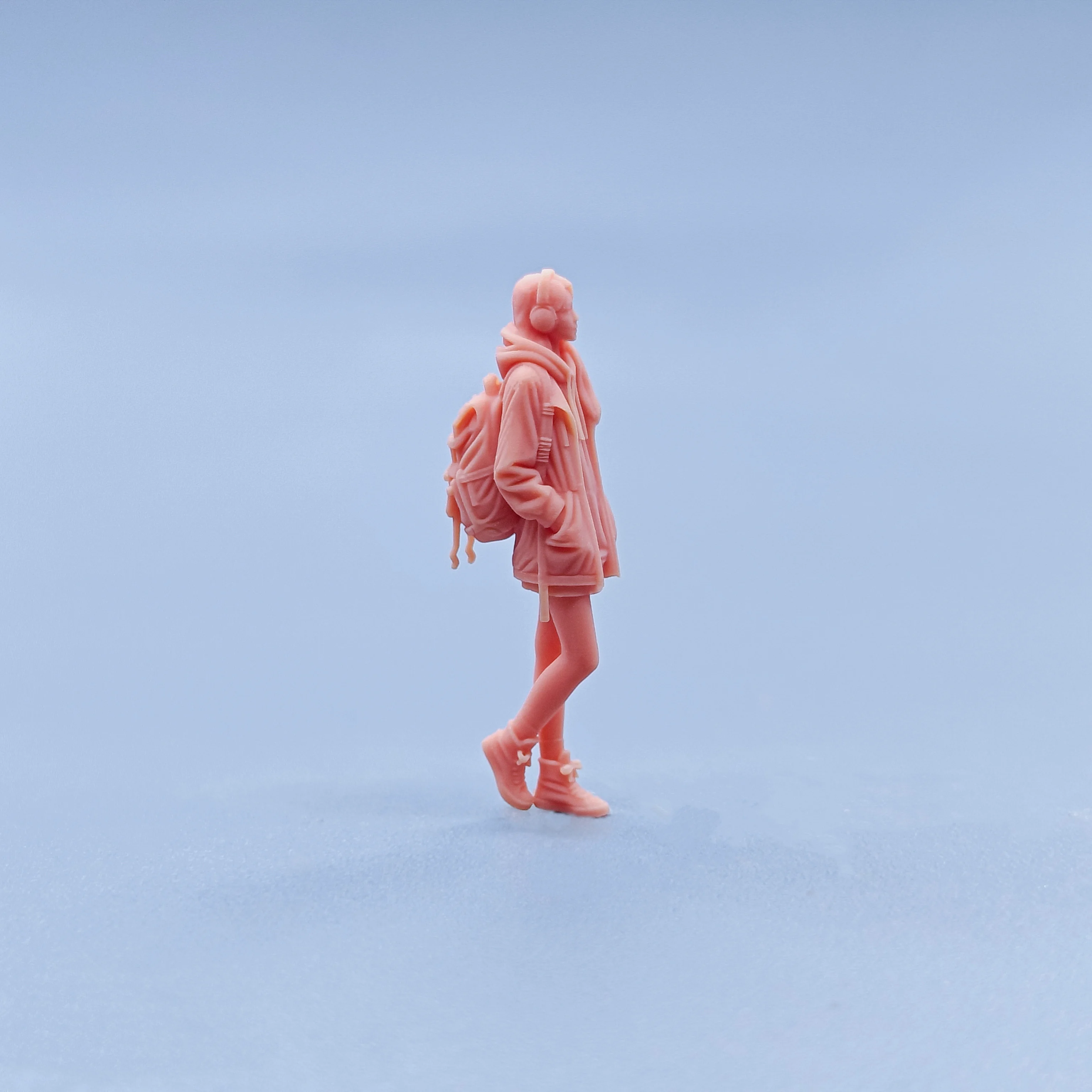 1/64 1/43 تماثيل مقياس نموذج الراتنج سماعة ظهره الجمال غير ملون المنمنمات Diorama رسمت باليد D703 #3