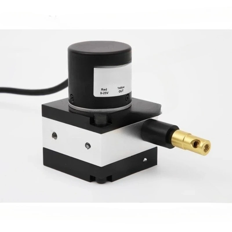 Pull rope type displacement sensor, metal wire encoder, pull rope resistance ruler