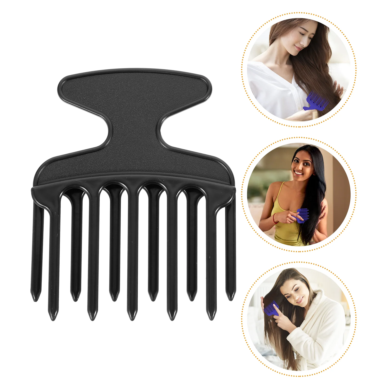 

Afro Comb Hair Pick 2Pcs Hair Detangling Comb Wide Tooth Detangler Comb Styling Shampoo Comb Handle Curly Hair Wet Dry Hair