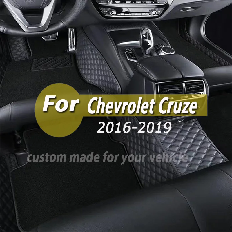 

Car Floor Mats For Chevrolet Cruze MK2 2019 2018 2017 2016 Auto Interior Carpets Styling Decoration Protect Rugs Accessories