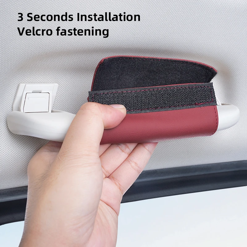 1 قطعة بولي Leather الجلود سقف مقبض المضادة للخدش حامي الحال بالنسبة لشركة هيونداي جينيسيس N-LINE I10 I20 I30 I40 IX20 IX35 كونا جيتز فيلوستر #5