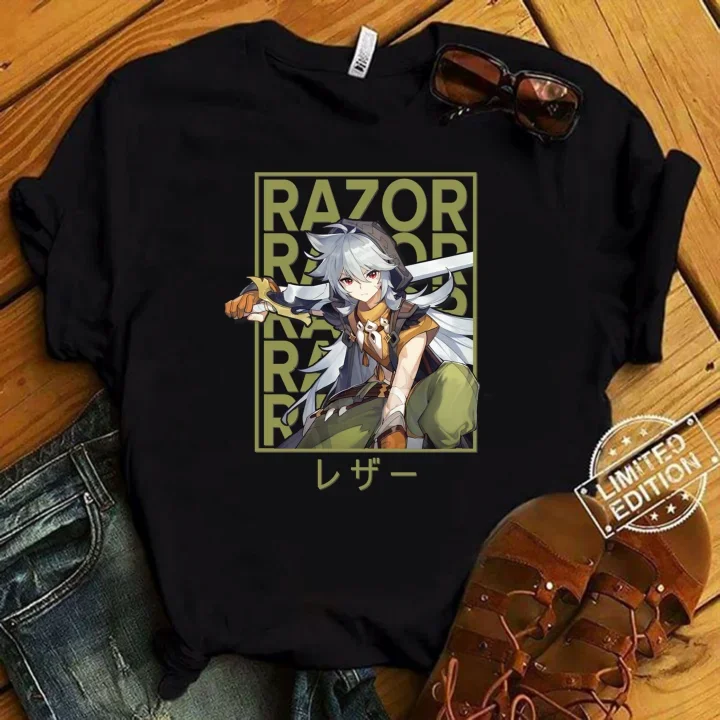 Razor Genshin Impact Camiseta clásica, camiseta Unisex