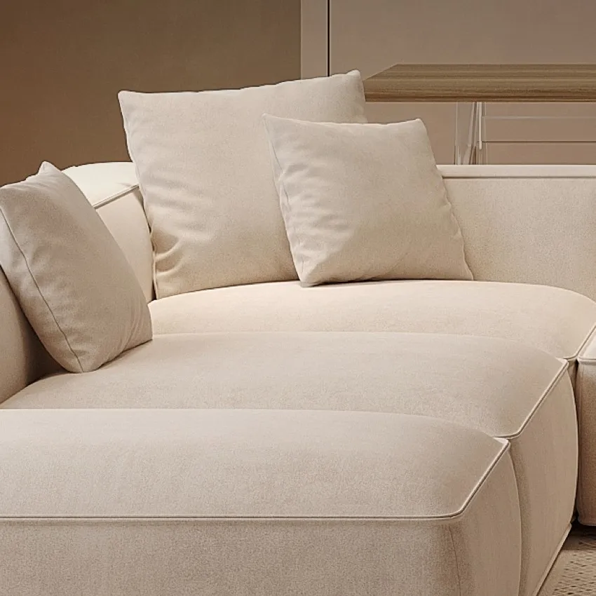 

Угловой модульный диван-трансформер из велюровой ткани, современный L-образный диван для гостиной