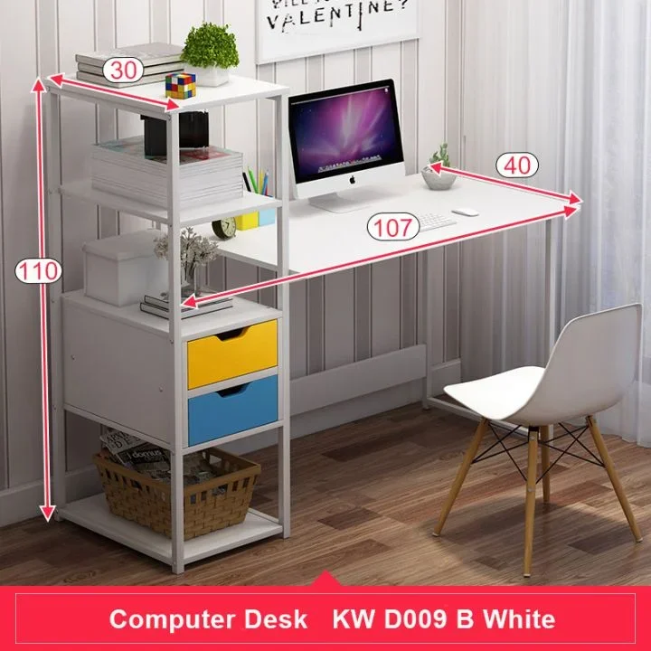 

'Modern Office Furniture Wooden Table Ergonomic Work Laptop Desks Study Writing Pc Standing Computer Desk