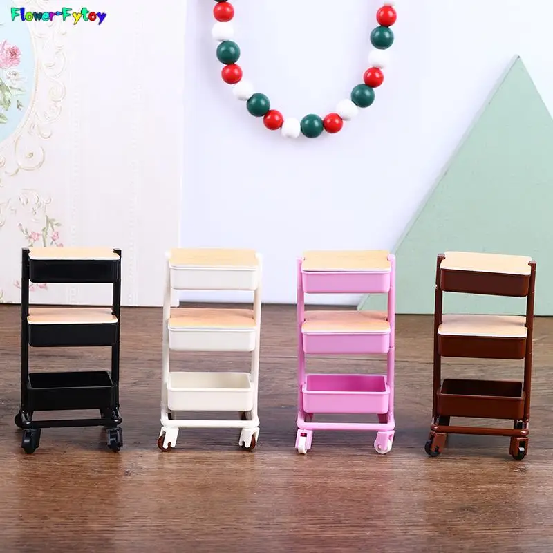 1:12 Dollhouse Miniature Furniture Shelf Bookshelf Storage Display Rack Kitchen Storage Rack Dollhouse Furniture Accessories