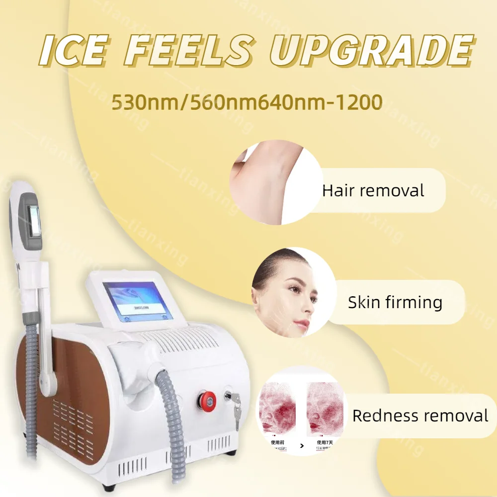 

Portable OPT Desktop Laser Hair Removal Machine IPL Hair Removal Skin Whitening Permanent Freezing Point Painless