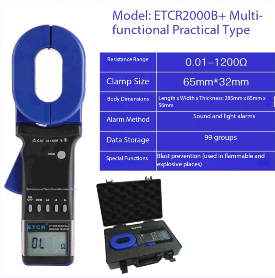 Clamp meter ground resistance tester