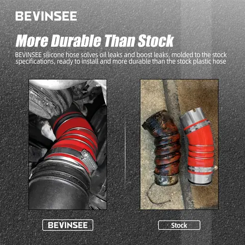BEVINSEE Diesel Silicone Intercooler Boost Hose For BMW E90 Saloon 335d E91 Estate 335d E92 Coupe 335d 2005-2013 11617812274 10 best sales 335d e92 - №1