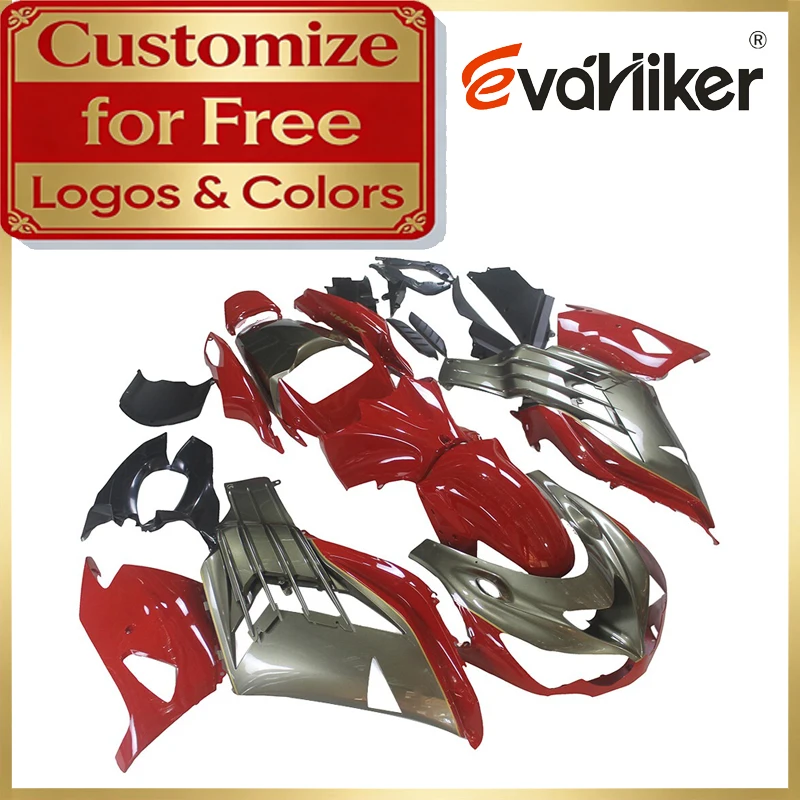 

ABS Injection Fairing Kit For ZX14R 2012 2013 2014 2015 2016 2017 2018 2019 2020 2021 red silvergray Motorcycle Custom Colors