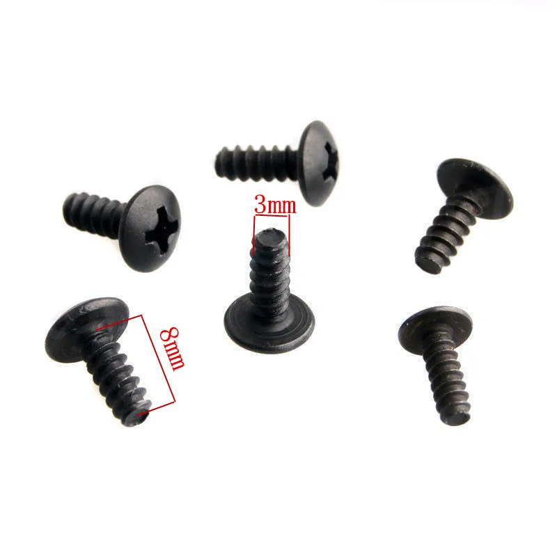 6Pcs 02081 HSP Spart Parts BT 3*8mm BH Screw 6pcs For 1/8 1/10 Scale Models R/C RC Car